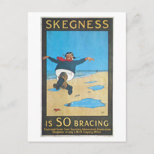 Skegness, England Vintage Reiseplakat Postkarte