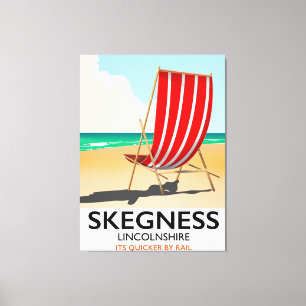 Skegness Lincolnshire Strandposter Leinwanddruck