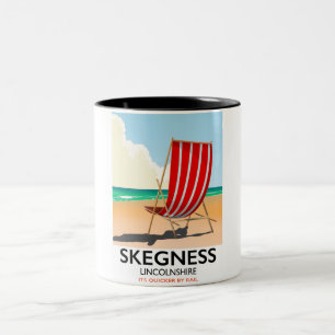 Skegness Lincolnshire Strandposter Zweifarbige Tasse
