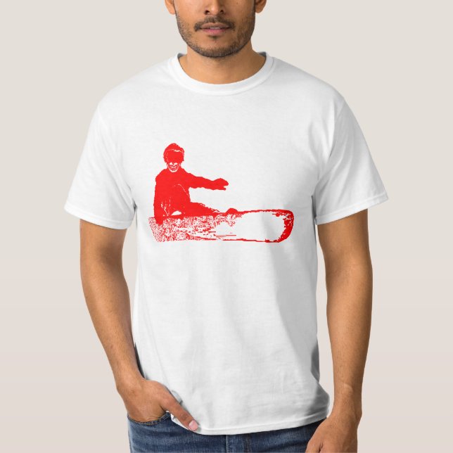 skeleboarder. rot T-Shirt (Vorderseite)