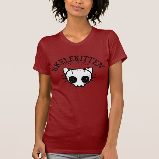 Skelekitten T-Shirt (Vorderseite)