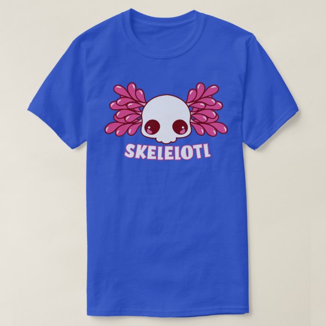 Skelelotl Funny Kawaii Skeleton Niedlich Aolotl Lo T-Shirt (Design vorne)