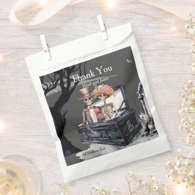 Skeletal Couple Danke Geschenktütchen (Ausgeschnitten)