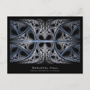 Skeletal Hall Fraktal Artist Card Postkarte