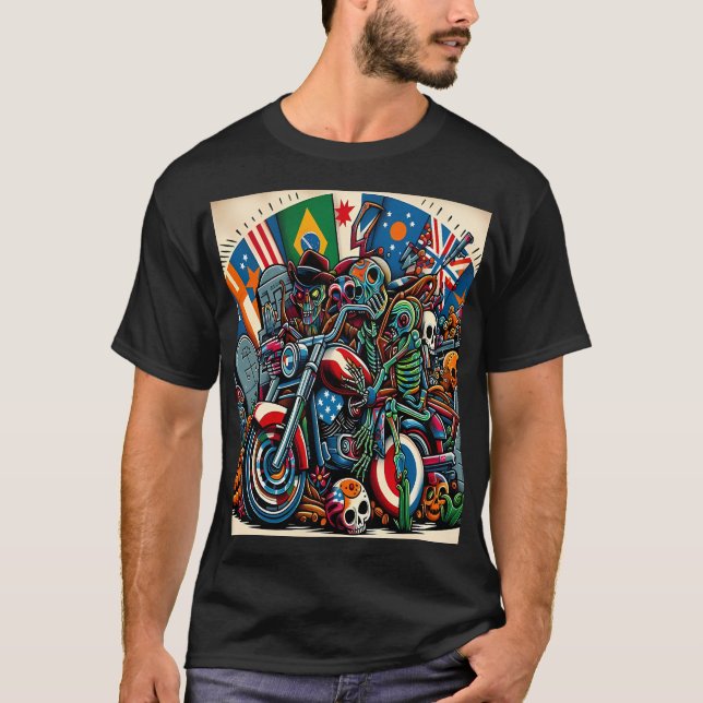 Skeletal Riders on an International Journey T-Shirt (Vorderseite)