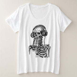 Skeletal Sound Große Größe T-Shirt