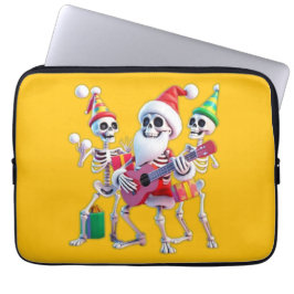 **Skeleton 3D Christm Santa Party – Funnyas Skelet Laptopschutzhülle