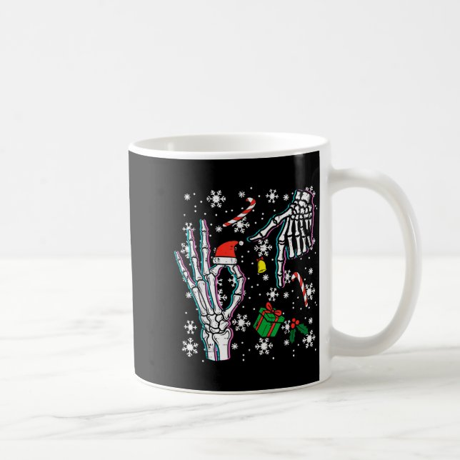 Skeleton 67 Meme Funny Christmas 6 7 Boys Youth Te Kaffeetasse (Rechts)