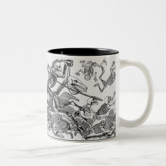 skeleton Angriffs-Tasse Zweifarbige Tasse