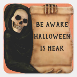Skeleton Aware Banner Quadratischer Aufkleber