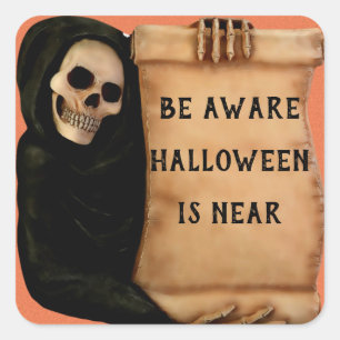 Skeleton Aware Banner Quadratischer Aufkleber