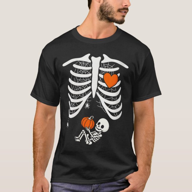 Skeleton Baby Pregnant Xray Rib Cage for Fa T-Shirt (Vorderseite)