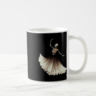 Skeleton Ballerina Ballerina Tanz Halloween Women Kaffeetasse