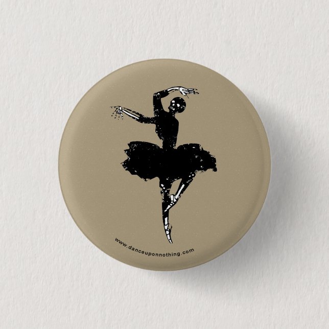 skeleton Ballerina Button (Vorderseite)