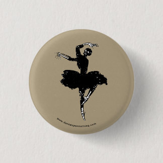 skeleton Ballerina Button