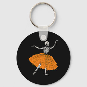 Skeleton Ballerina Dance Tutu Spooky Balletttänzer Schlüsselanhänger