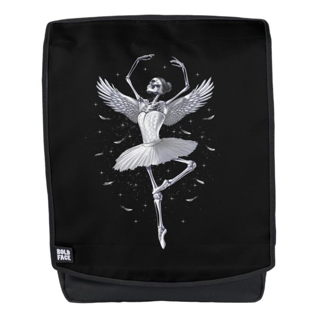 Skeleton Ballerina Rucksack (Vorderseite)