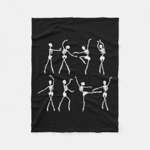 Skeleton Ballerinas Balletttanz Niedlich Halloween Fleecedecke