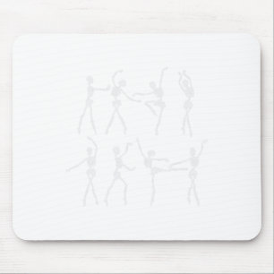 Skeleton Ballerinas Balletttanz Niedlich Halloween Mousepad