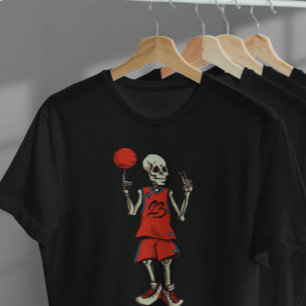 Skeleton Basketball T-Shirt