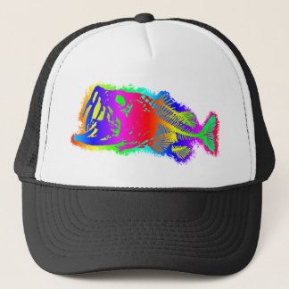SKELETON BASS Multi-Color Psychedelic Truckerkappe