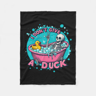 Skeleton Bath Spaß Rubber Duck Funny Halloween Fleecedecke