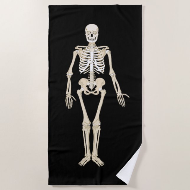 Skeleton Beach Handtuch (Vorderseite)