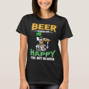 Skeleton Beer macht mich am St. Patrick's Day glüc T-Shirt