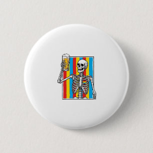 Skeleton Beer Rainbow Vintage Gravur Shirt_1 Button