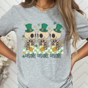 Skeleton Beer St. Patrick's Day, Drink getrunken B T-Shirt