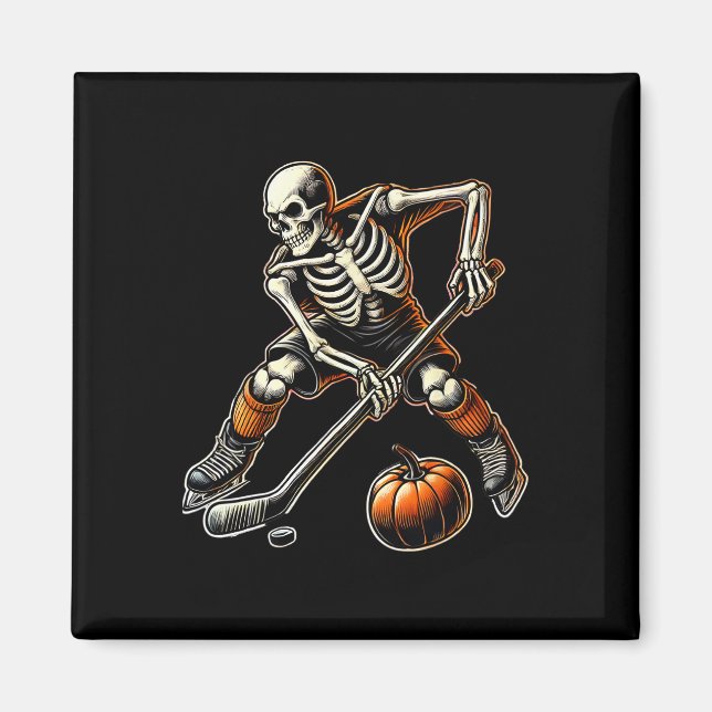 Skeleton beim Eishockeyspiel Magnet (Vorne)