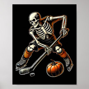 Skeleton beim Eishockeyspiel  Poster