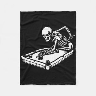 Skeleton Billiards Halloween Pool Snooker Billiard Fleecedecke