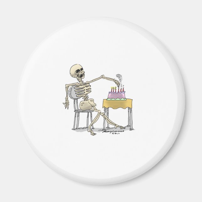 sKeLeToN BiRtHdAy CaKe Magnet (Vorne)