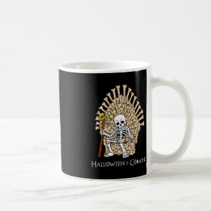Skeleton Bones Throne Fun Halloween Kaffeetasse