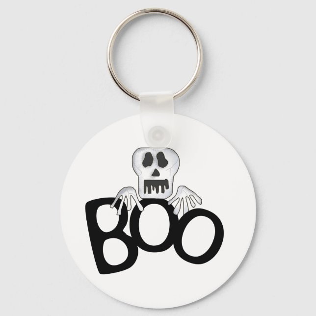 Skeleton Boo Tshirts und Geschenke Schlüsselanhänger (Vorderseite)