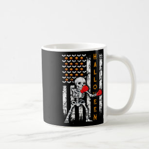 Skeleton Boxen Halloween Boxer Kickboxen MMA USA Kaffeetasse