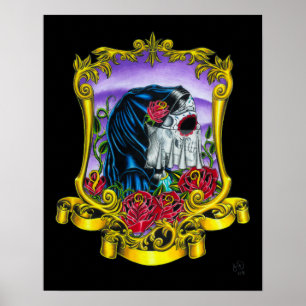 Skeleton Braut-Druck Poster