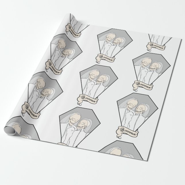 Skeleton Brides Geschenkpapier (Ungerollt)
