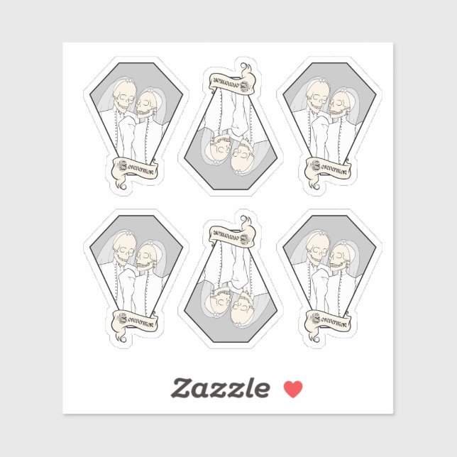 Skeleton Brides Sticker Set (Blatt)