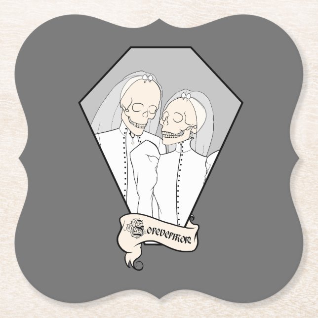 Skeleton Brides Untersetzer (Vorderseite)
