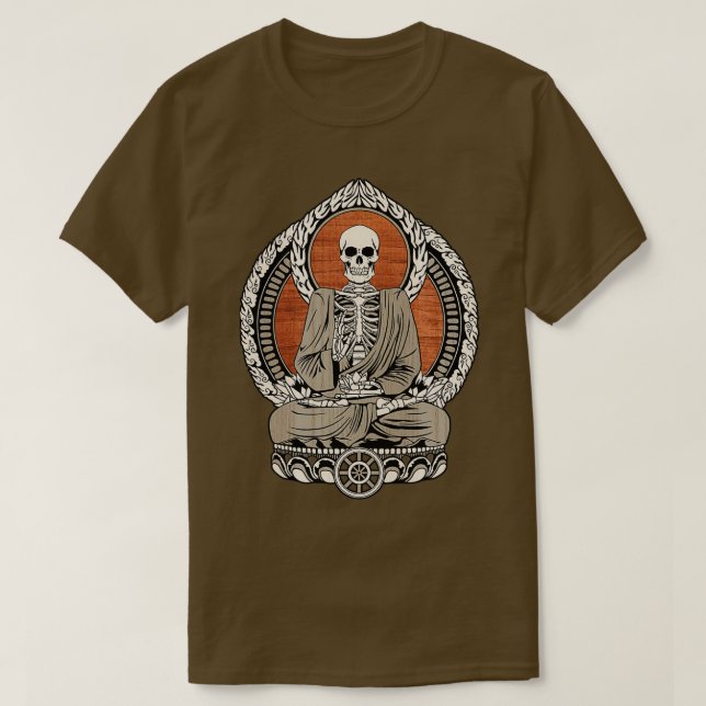 Skeleton Buddha T-Shirt (Design vorne)