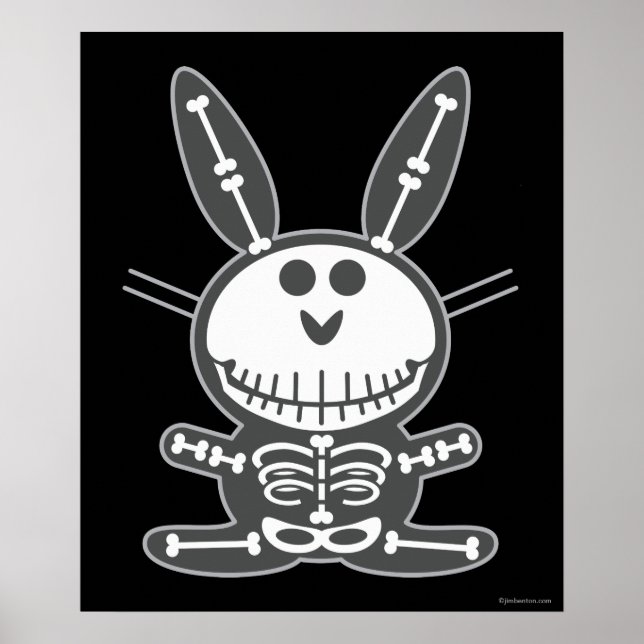 Skeleton Bunny Poster (Vorne)