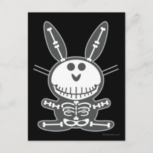 Skeleton Bunny Postkarte