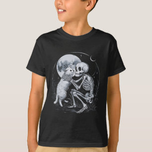 Skeleton Cat Skull Kitty Niedlich Goth Halloween C T-Shirt