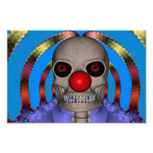 Skeleton Clown Fotodruck