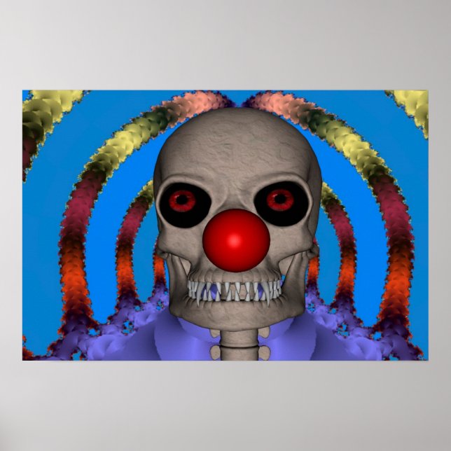 Skeleton Clown Poster (Vorne)