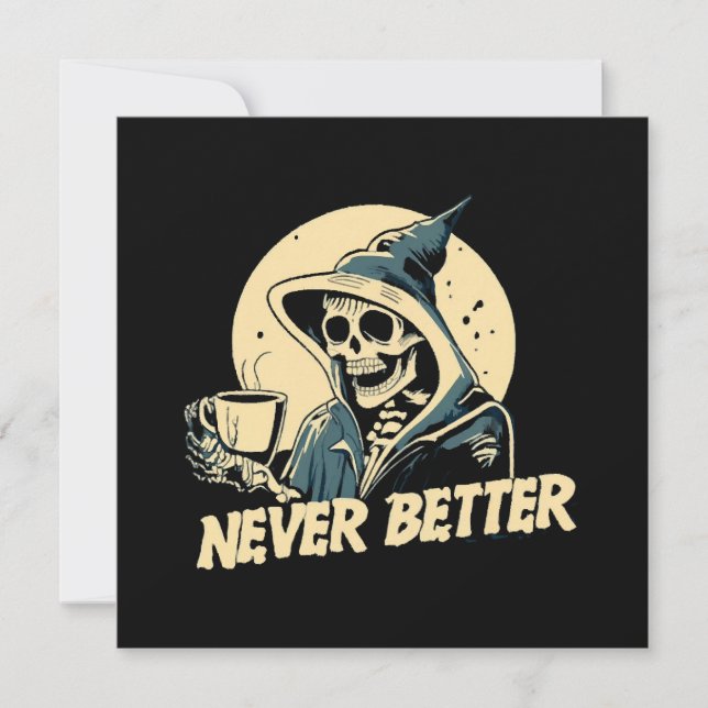 Skeleton Coffee Halloween (Vorderseite)