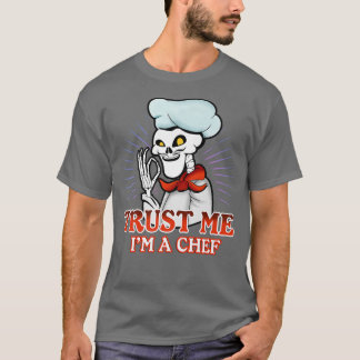 Skeleton Cook Cooking Chef  T-Shirt