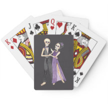 Skeleton Couple Dancing on a Set of